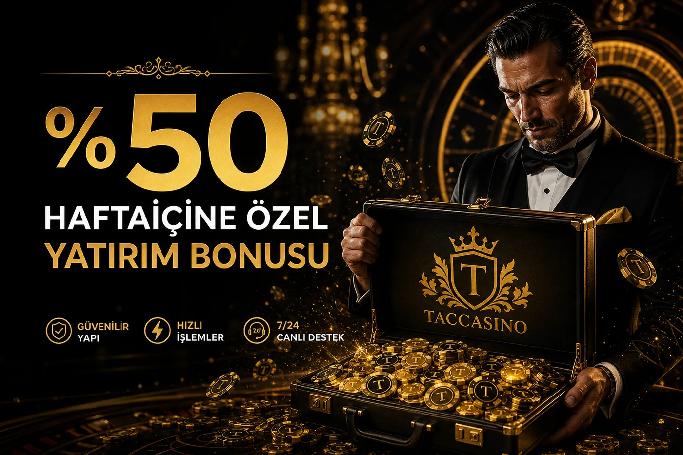 %50 Həftə İçi Xüsusi Slot Depozit Bonusu